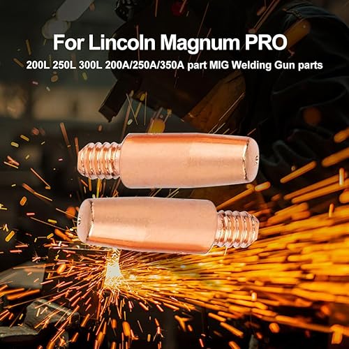 Miniatura 5 de 20-PK punta de contacto KP2744-030 .030 "para Lincoln Magnum PRO 200L 250L 300L 200A250A350A parte MIG soldadura pistola piezas