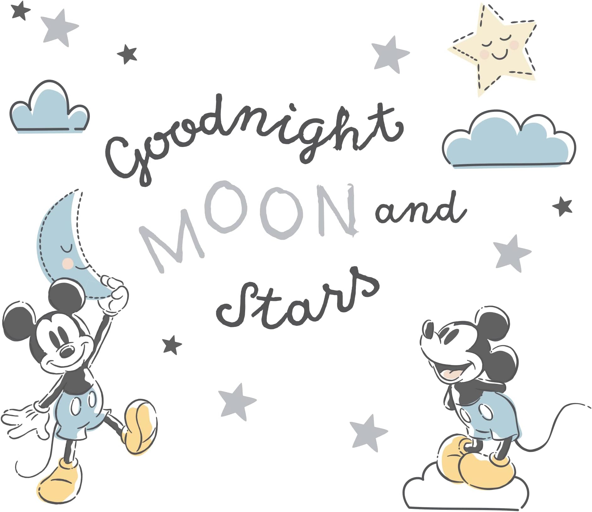 Moonlight Mickey Wall Decals