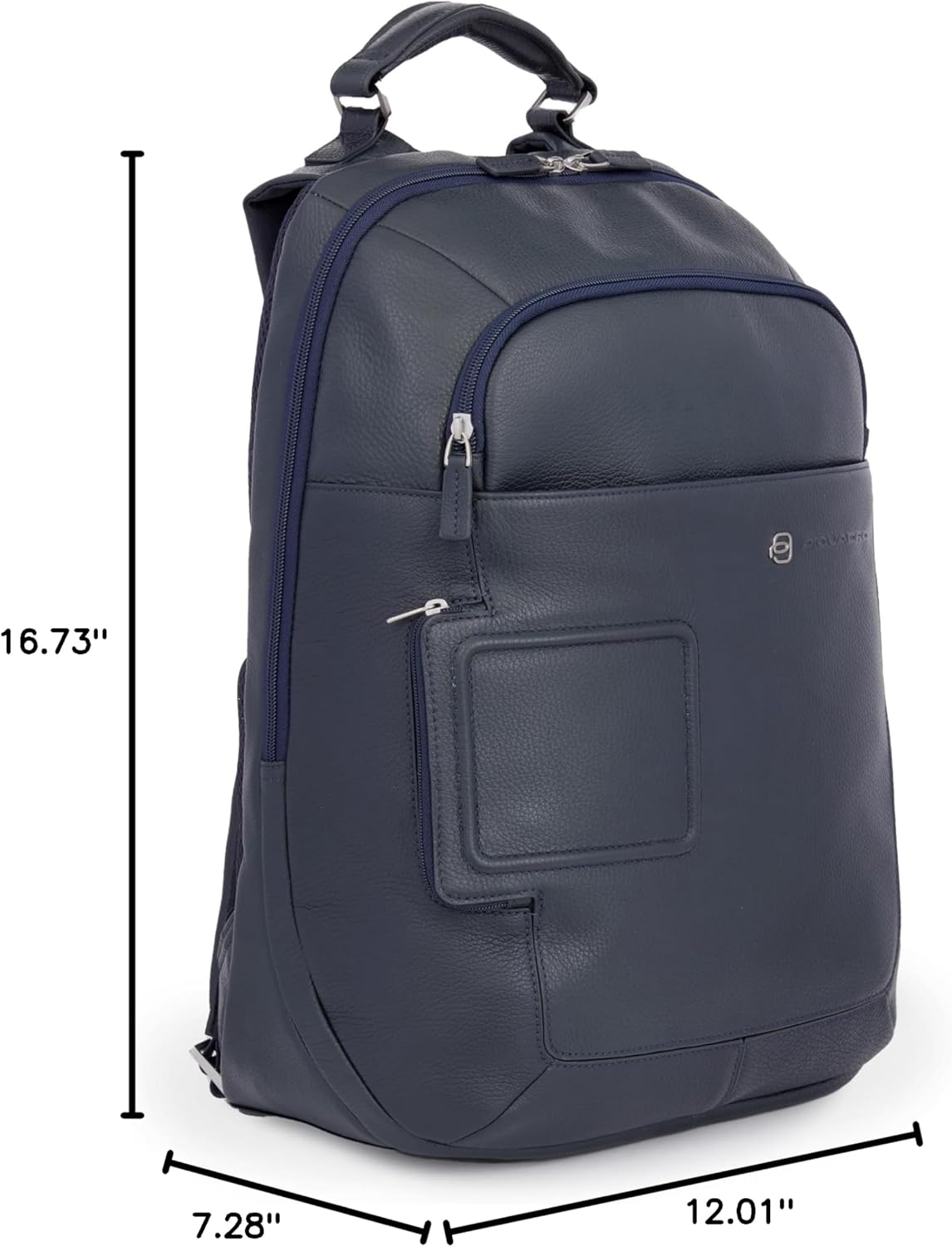 Piquadro Unisex Pc 15,60" Backpack, Blue, One Size, Fashion