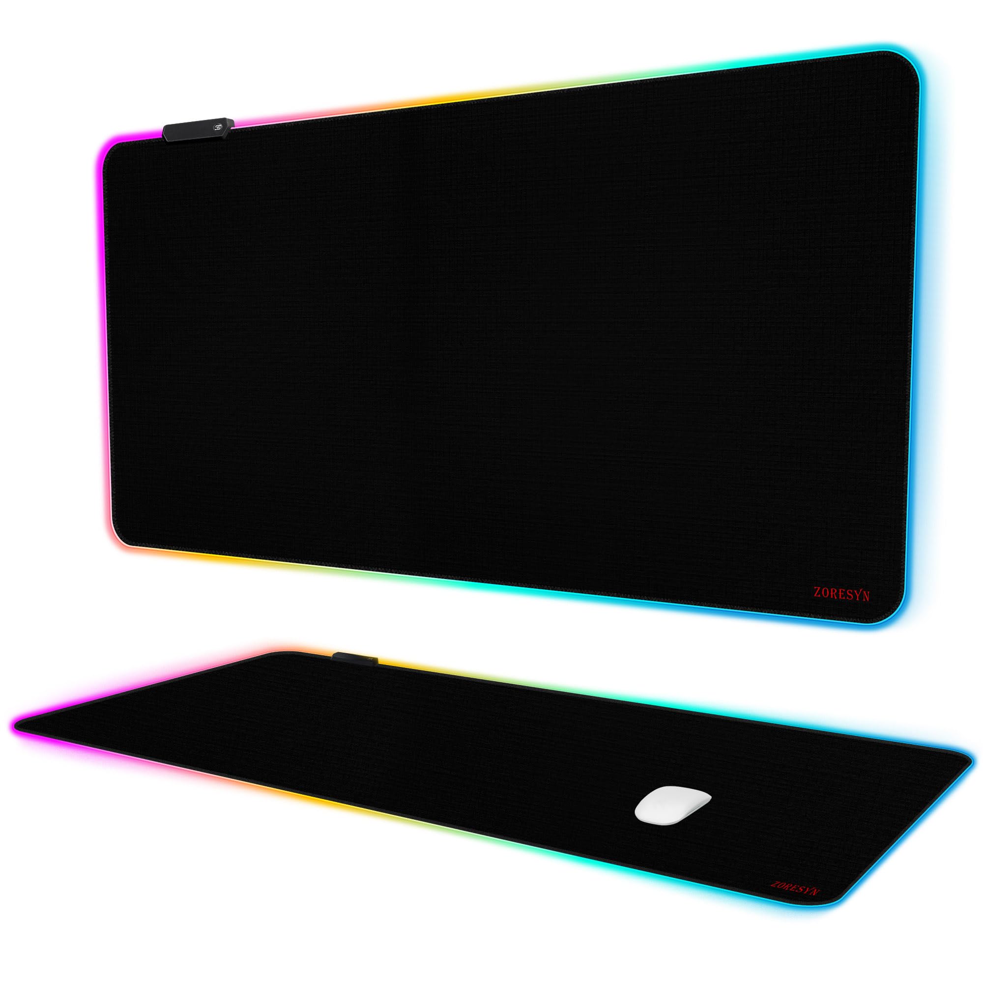 ZORESYN RGB Gaming Mouse Pad - 100 x 50 CM Large Mousepad with Led