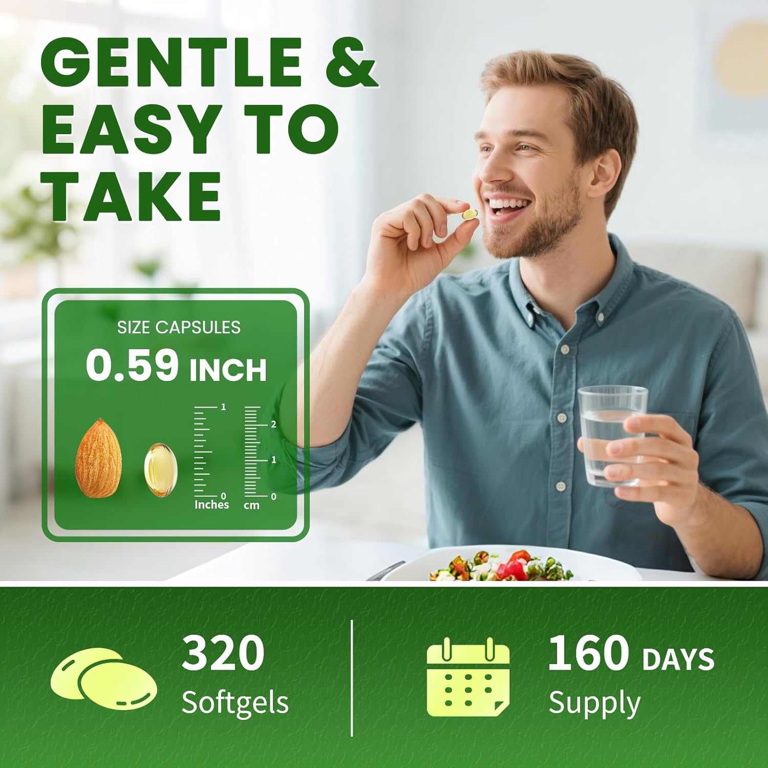 5-IN-1 Oil of Oregano with Black Seed Oil, 99% Carvacrol | Thymoquinone 320 Count Organic Oregano Oil Capsules , Vitamin D3/E/Black Pepper for Absorption, Supports Immune/Gut/Respiratory, Non-GMO - Image 7