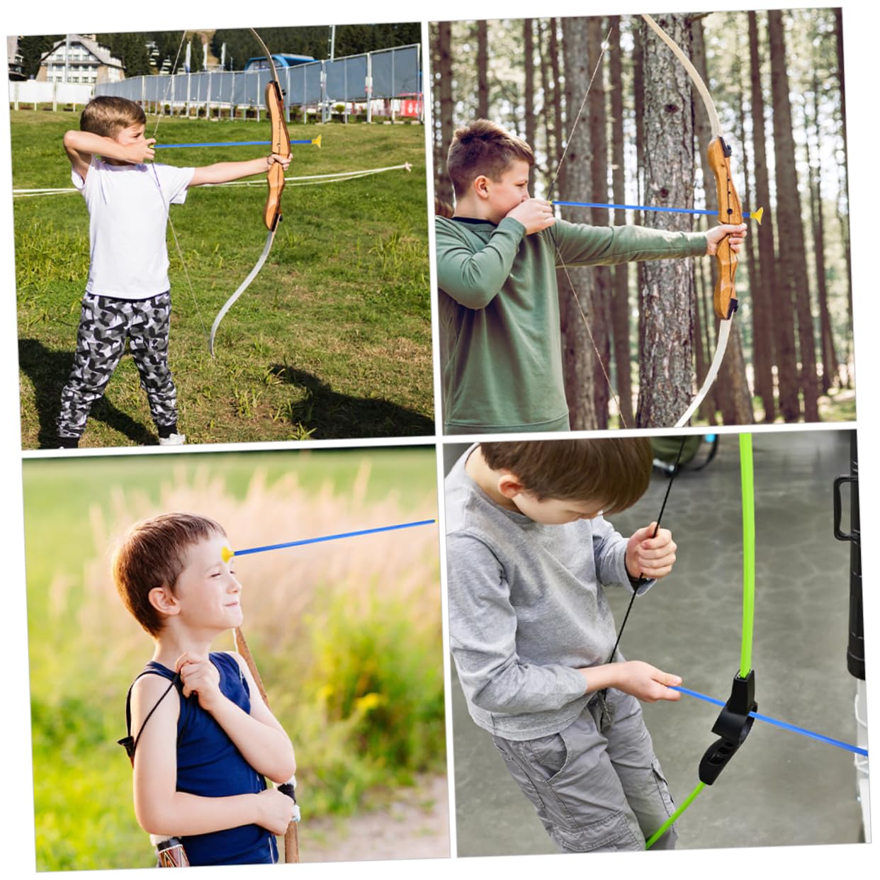24 Flèches à Ventouse d'Entraînement pour Tir à Arc, Jeu Extérieur, Flèches de Remplacement en Plastique PVC