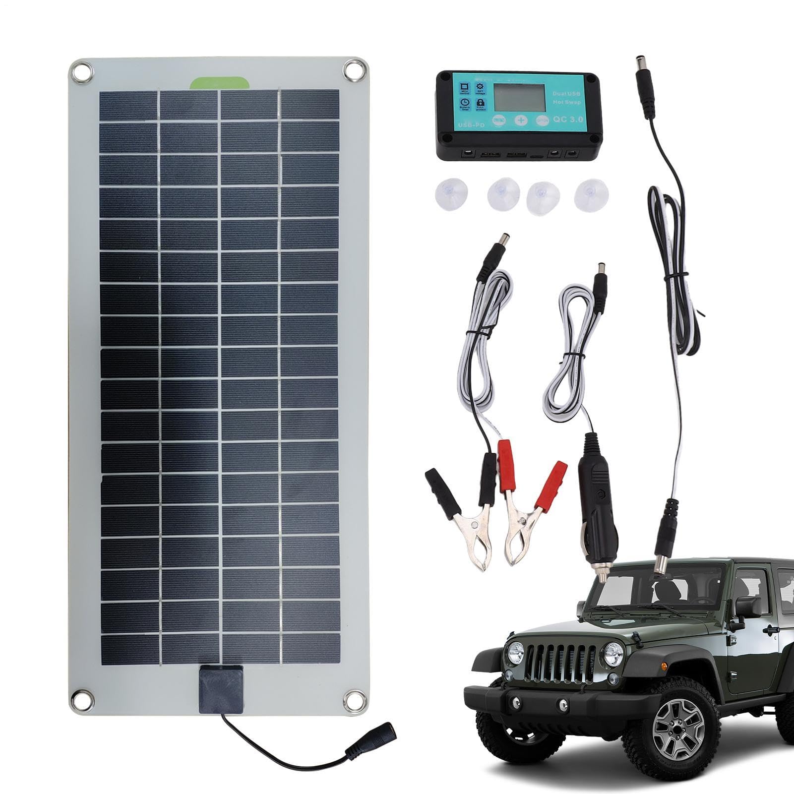 Caricabatterie solare per auto, pannello portatile per alimentazione del