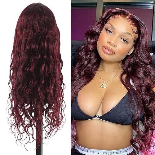 Miniatura 7 de Miz Barn Pelucas de encaje frontal de 13 x 4 x 1 pulgadas, peluca de cabello humano brasileño ondulado para mujeres negras, pelucas de cabello