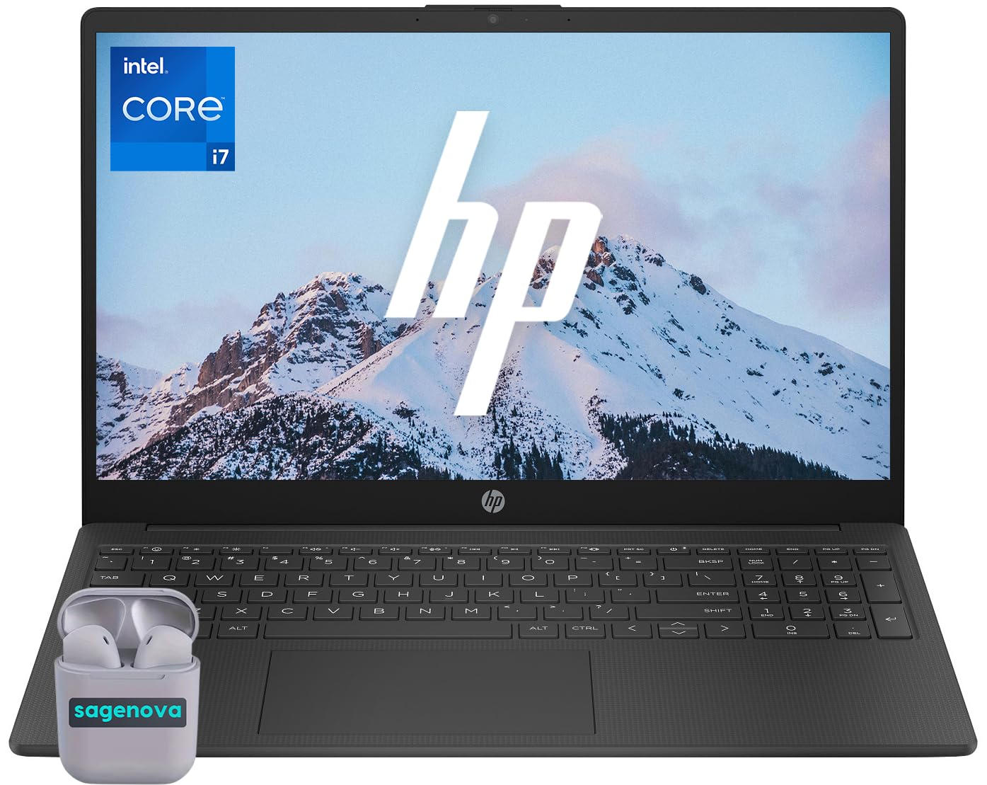 HP Laptop 15, Business Laptop Computer, Windows 11 15.6 Inch Laptop, Intel Core i7-1355U 10-Core Processor, 32GB RAM 1TB SSD, Numeric Keypad, SageNova
