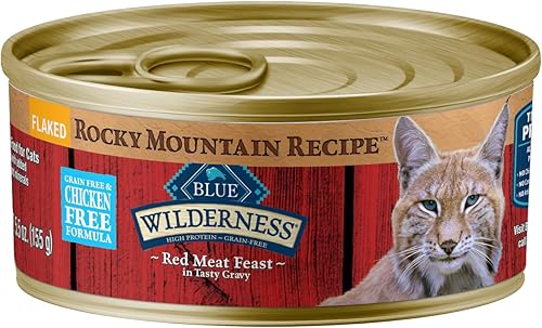 Blue Buffalo Wilderness Rocky Mountain Recipe - Alimento hĂşmedo natural para gatos hĂşmedos 55 onzas paquete de 24 Blue Buffalo Wilderness Rocky Mountain Recipe - Alimento hĂşmedo natural para gatos hĂşmedos 55 onzas paquete de 24