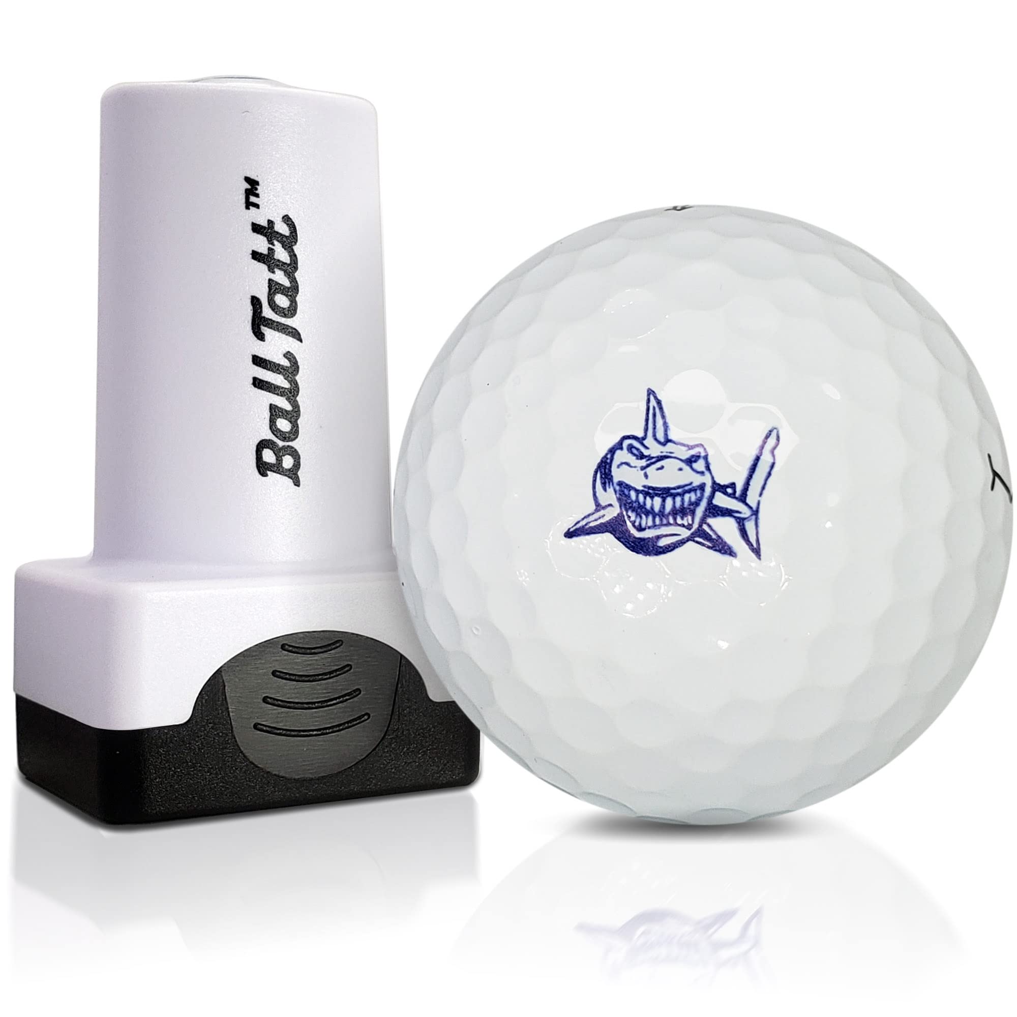 White Shark Golf Ball Stamp, Golf Ball Stamper, Self