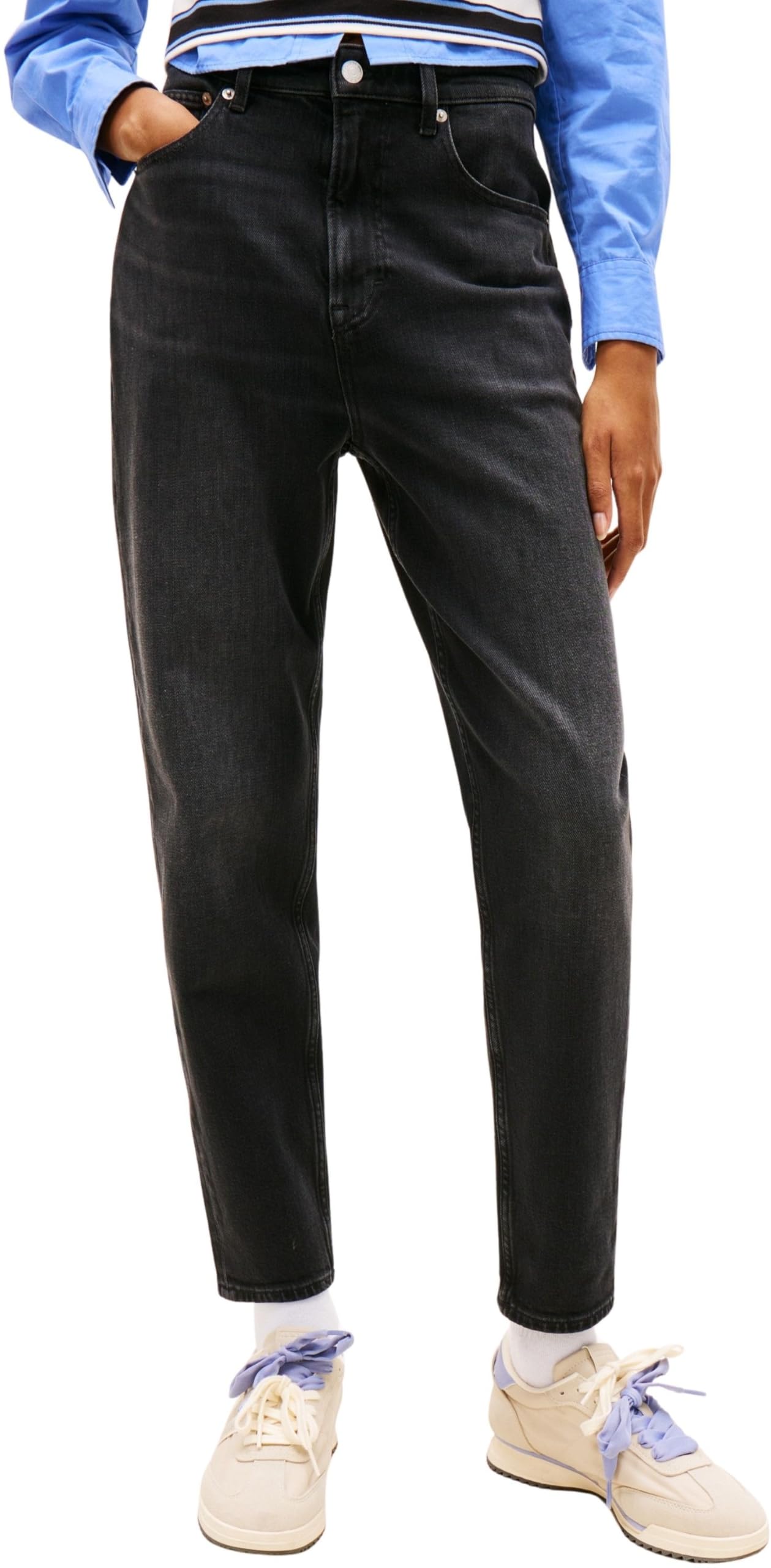Tommy Jeans - Mom Jean Uh TPR Bi5181 Dw0dw22442, Affusolato Donna