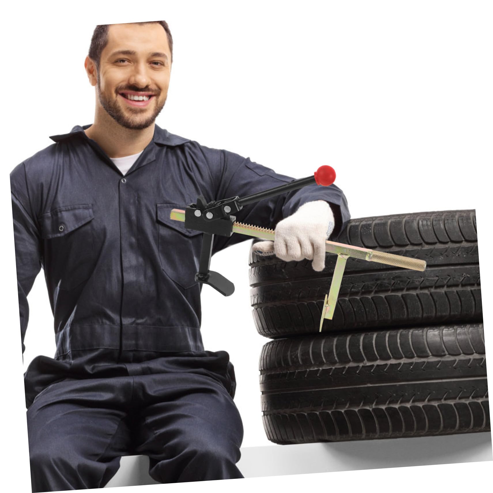Manuelles Reifenexpander werkzeug aus Gusseisen Kompakt und Leicht Sicheres Motorrad Reifenwechsel tool Tragbarer Handspreader für Schnelle und Einfache Reifenmontage Unterwegs