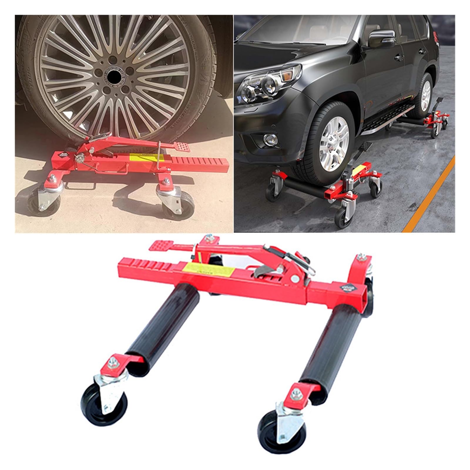 Dispositivo di movimentazione Auto a Leva con Ingranaggi, Carrello per Auto, Veicolo in Movimento, Strumento di Sollevamento e Spostamento Cric per au,