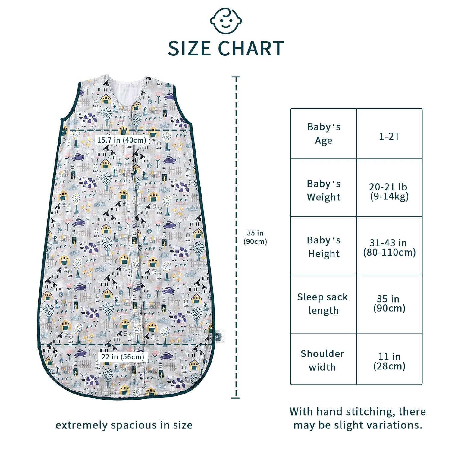TADO MUSLIN Toddler Sleep Sack 1-2T, 0.5 TOG Lightweight Wearable Blanket, 100% Organic Cotton Muslin, Sleeveless, 2-Way YKK Zipper, OEKO-TEX Certified 12-24 Months Sleeping Bag