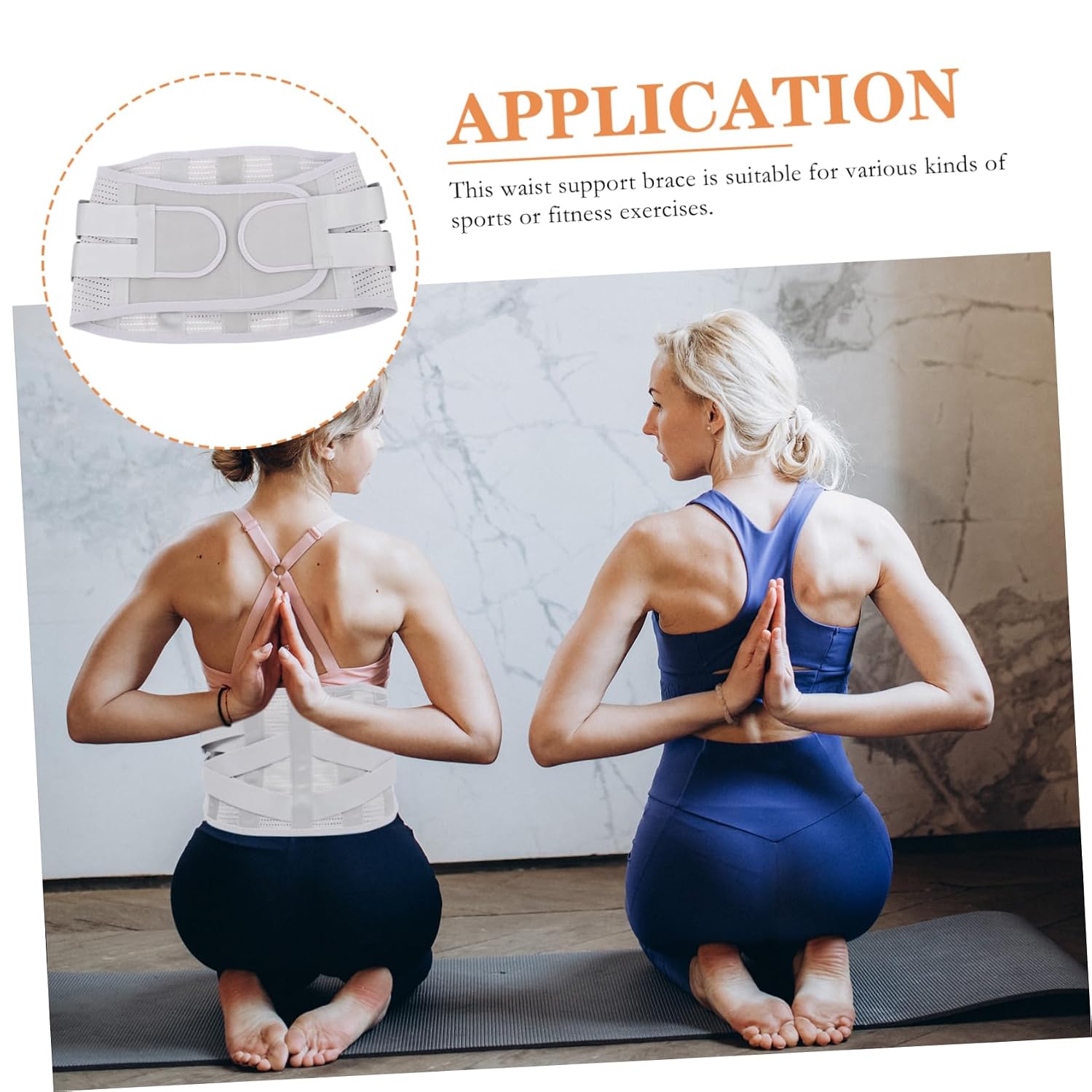 Waist Support Band Lumbar Support Brace Back Brace Lower Back Brace Band Exercise Belt for Posture Correcti