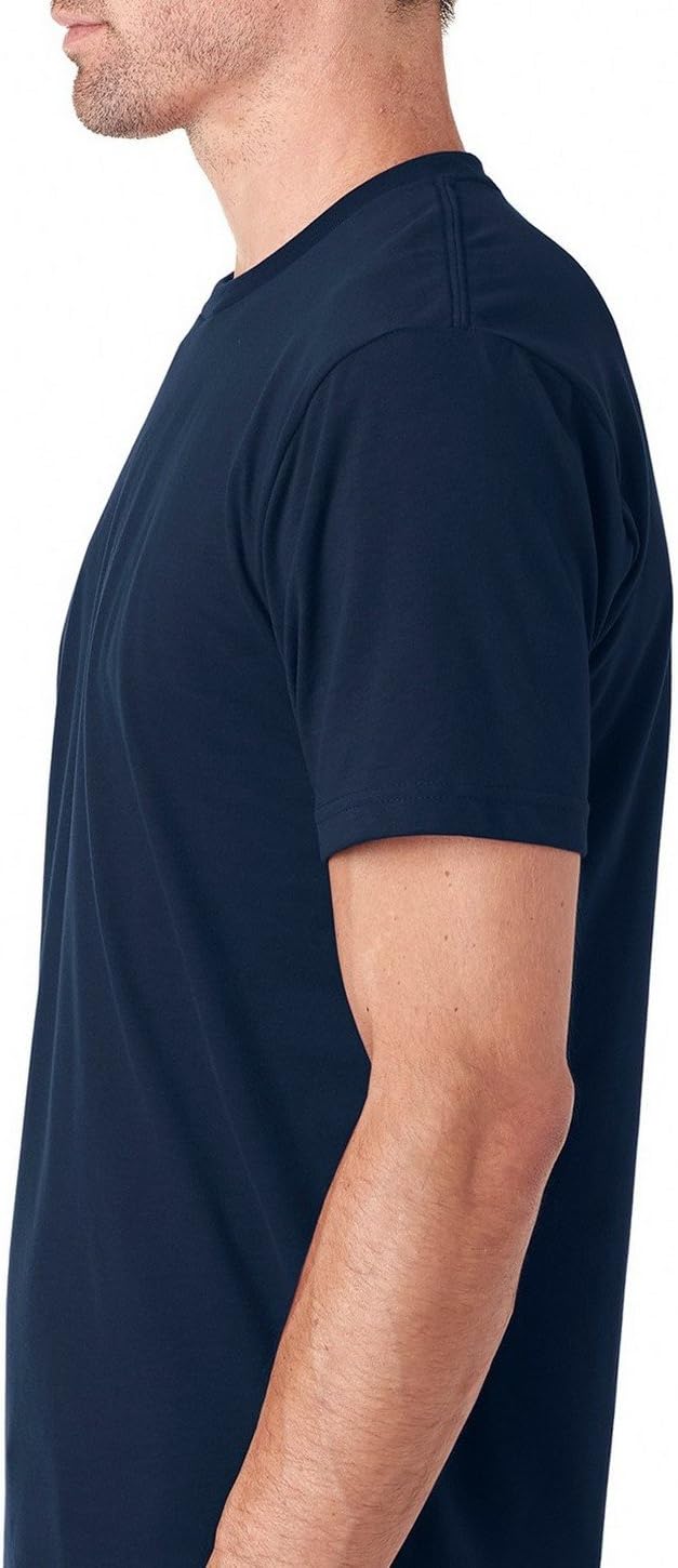 Next Level Apparel Men's Premium Fitted Sueded Crewneck T-Shirt - Image 2