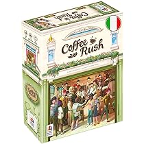Asmodee – Coffee Rush – Gioco da Tavolo, 2-4 Giocatori, 8+ Anni, Edizione in Italiano