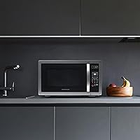 Vista 7 de Farberware Classic FMO11AHTBKD horno de microondas de 1.1 pie cúbico y 1000 W, Acero inoxidable