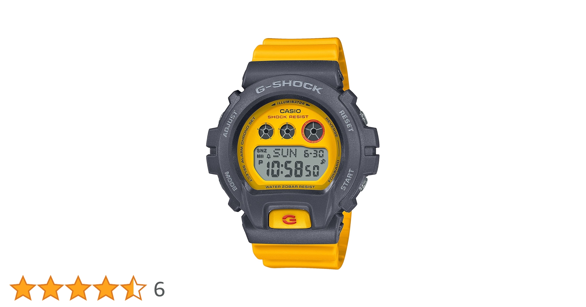 G-SHOCK GD-X6900HT-9JF へザードイエロー カシオ Used G-Shock GD-X6900HT-9JF Heather Color Yellow Digital