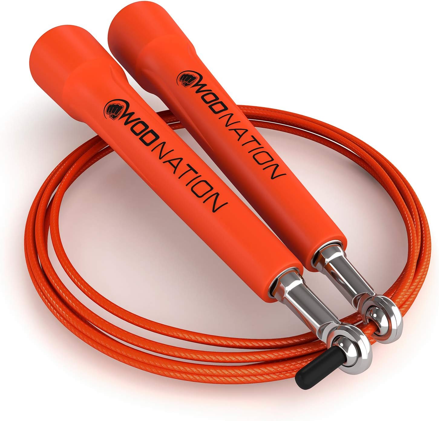 WOD Nation Speed Jump Rope - Blazing Fast Jumping Ropes - Endurance Workout for Boxing, MMA, Martial Arts or Just Staying Fit - Adjustable for Men, Women and Children : Sports & Outdoors
