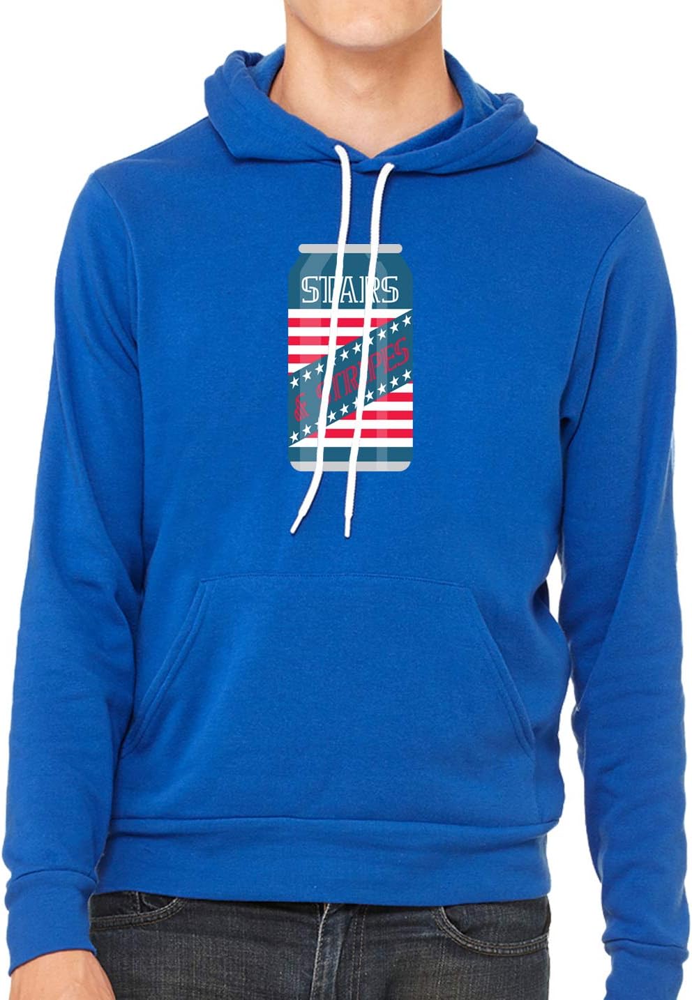 Stars and Strips Beer Hoodie, Funny Drinking Sweatshirts, Patriotic Hoodies