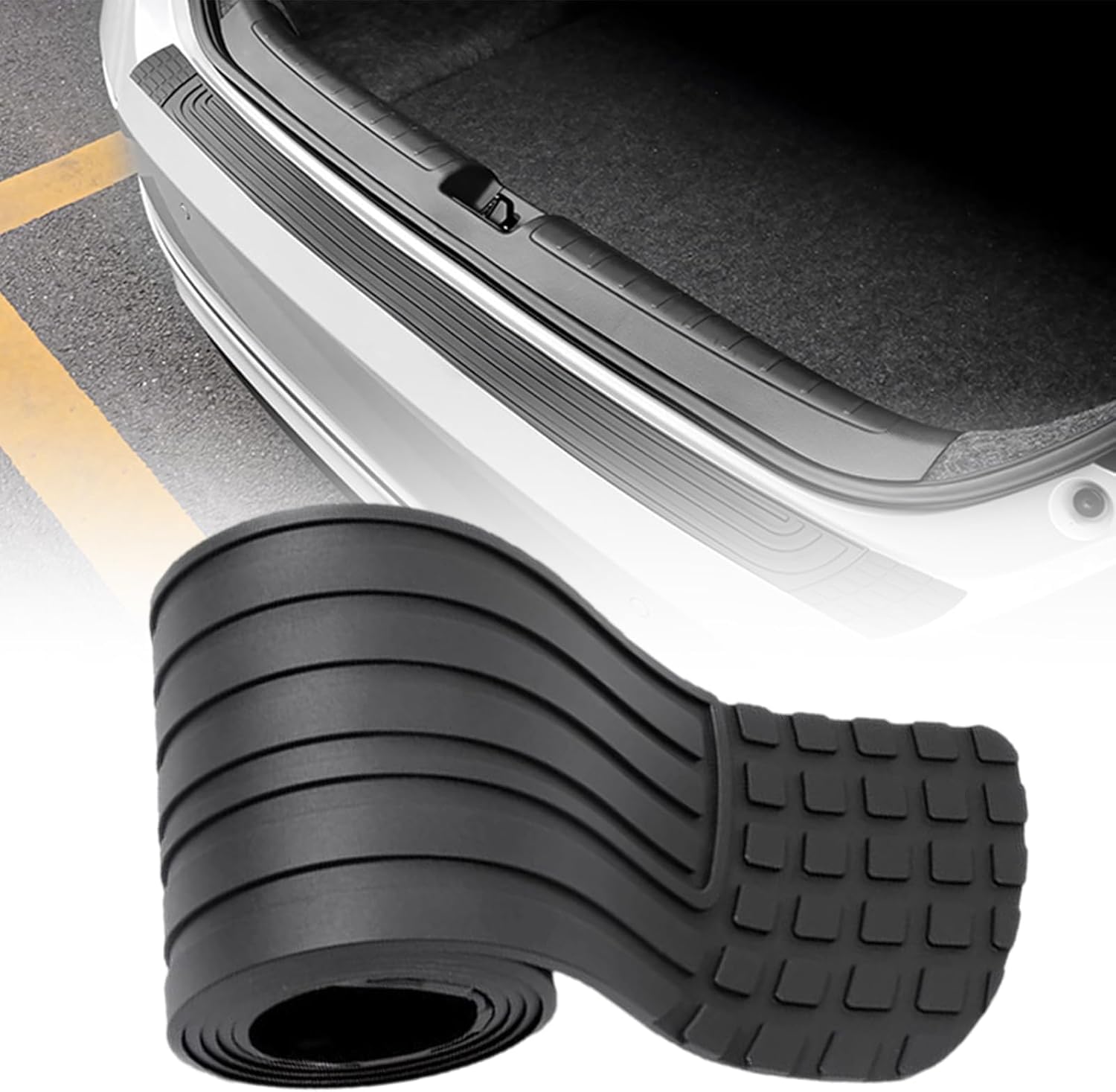 Protection pare-choc Audi Q3 contre les rayures de coffre en caoutchouc