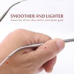 24inch (60cm) Stainless Steel Circular Knitting Needle Size US 1 (2.25mm) Metal Knitting Needles Set for Making Sweater Shawl Scarf