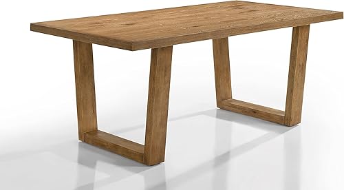 Miniatura 3 de Juego de sillas de mesa de cocina para comedor, modelo 3091, 7 piezas, color madera flotante, juego completo 1 mesa con 6 sillas