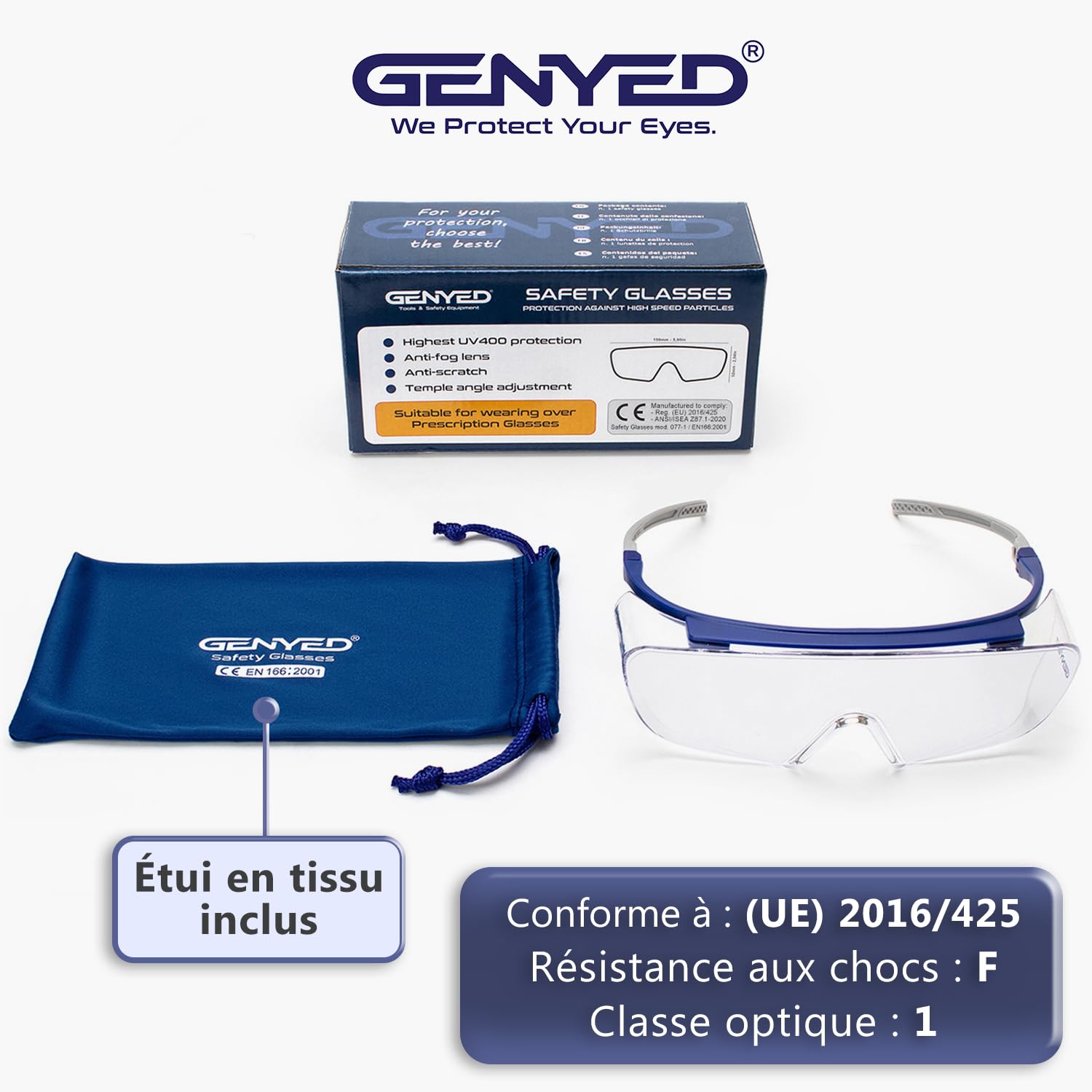 Lunettes De Protection Transparentes Anti-rayures - Anti-buée, Légères, Pour Travail, Bricolage, Atelier (hommes & Femmes) - 4