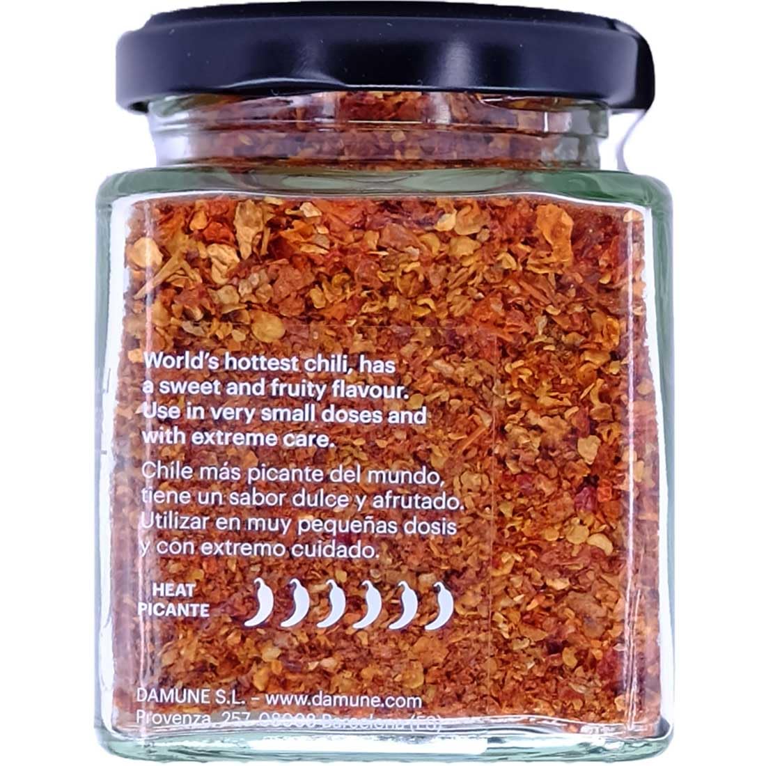 DAMUNE Carolina Reaper Escamas 60g Chile más Picante del Mundo