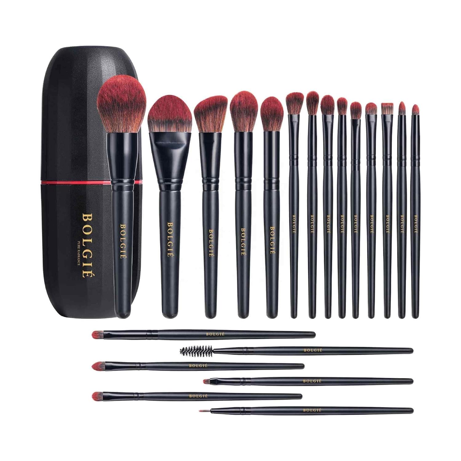Bolgie Makeup Brush Set - 20 Pieces for Flawless Application