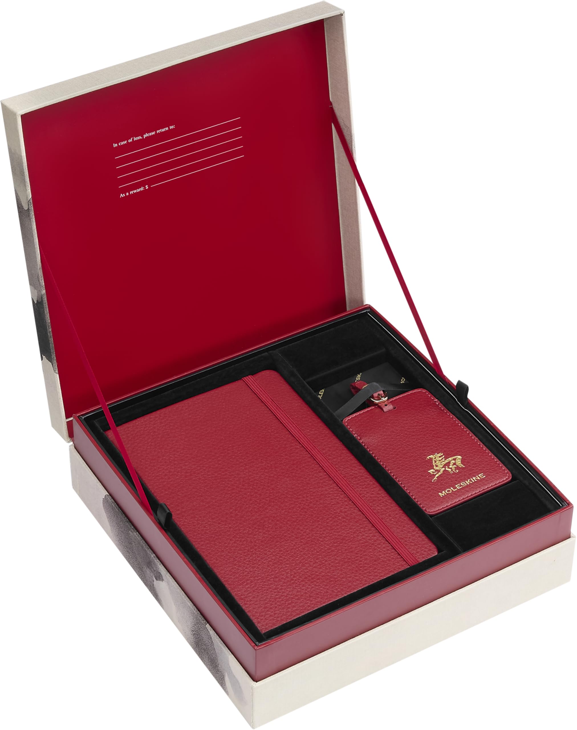 Moleskine Das Jahr des Pferdes Premium Bundle. Notizbuch L/A5, liniert, fester Einband, Kalligrafie, Precious & Ethical Vegea Notizbuch, L/A5, fester ... Gepäckanhänger, wiederverwendbare Geschenkbox