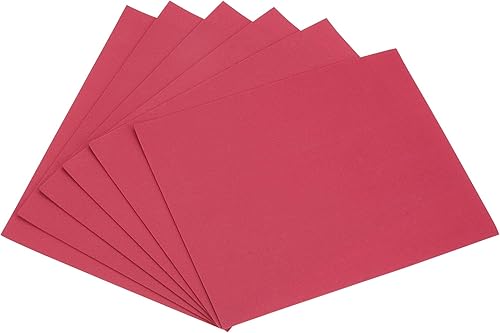uxcell Hojas de espuma EVA de color rojo oscuro, 11 x 8 pulgadas, 0.067 in de grosor para manualidades y proyectos de bricolaje, 6 unidades