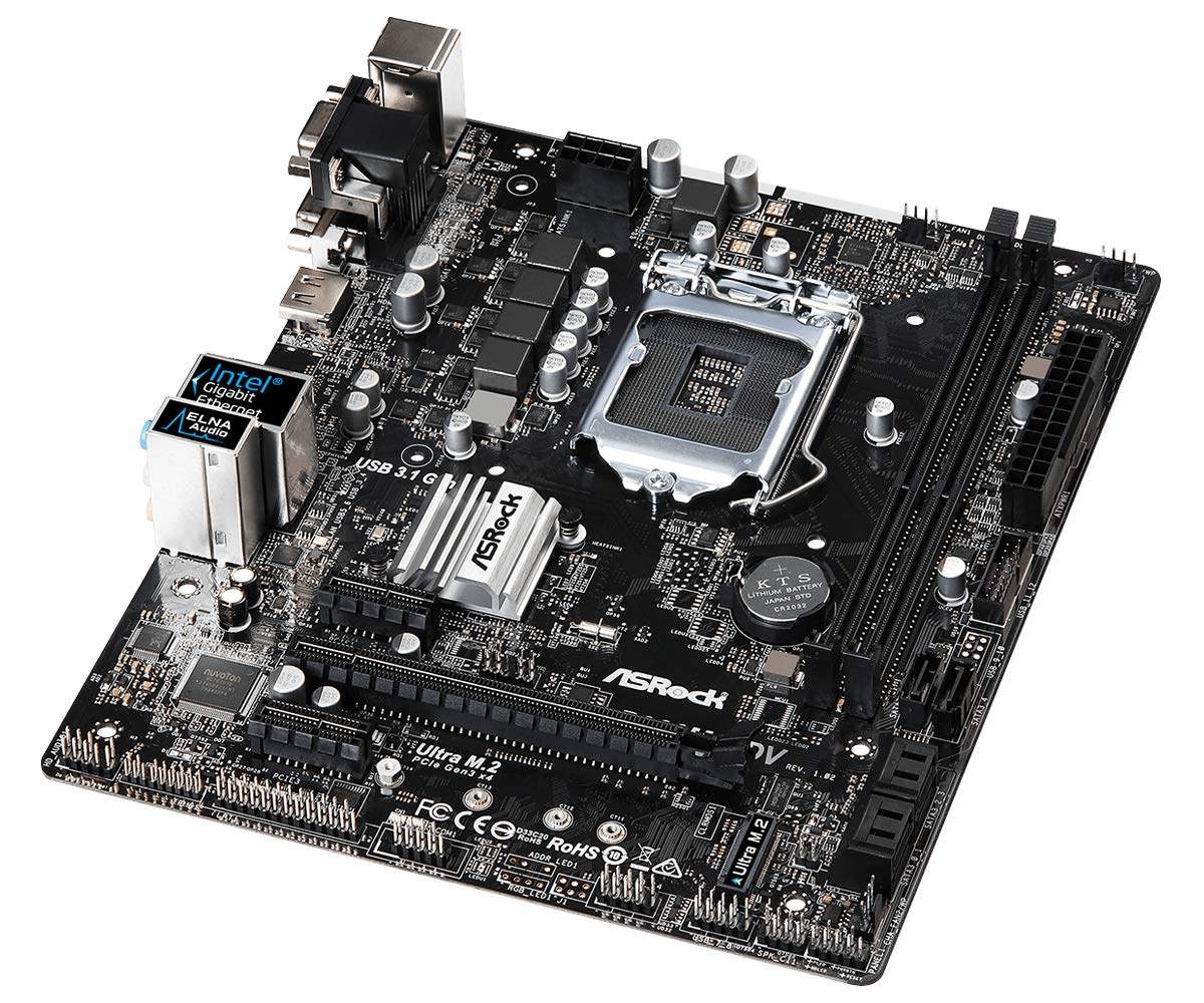 | ASRock Intel B360チップセット搭載 Micro ATXマザーボード