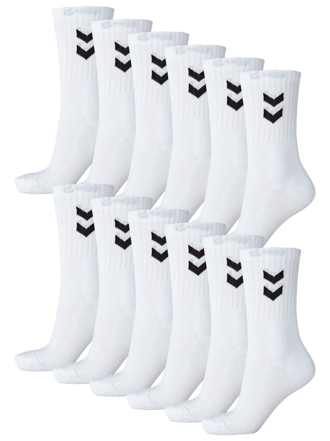 hummel Calzini sportivi unisex Basic – Confezione da 12