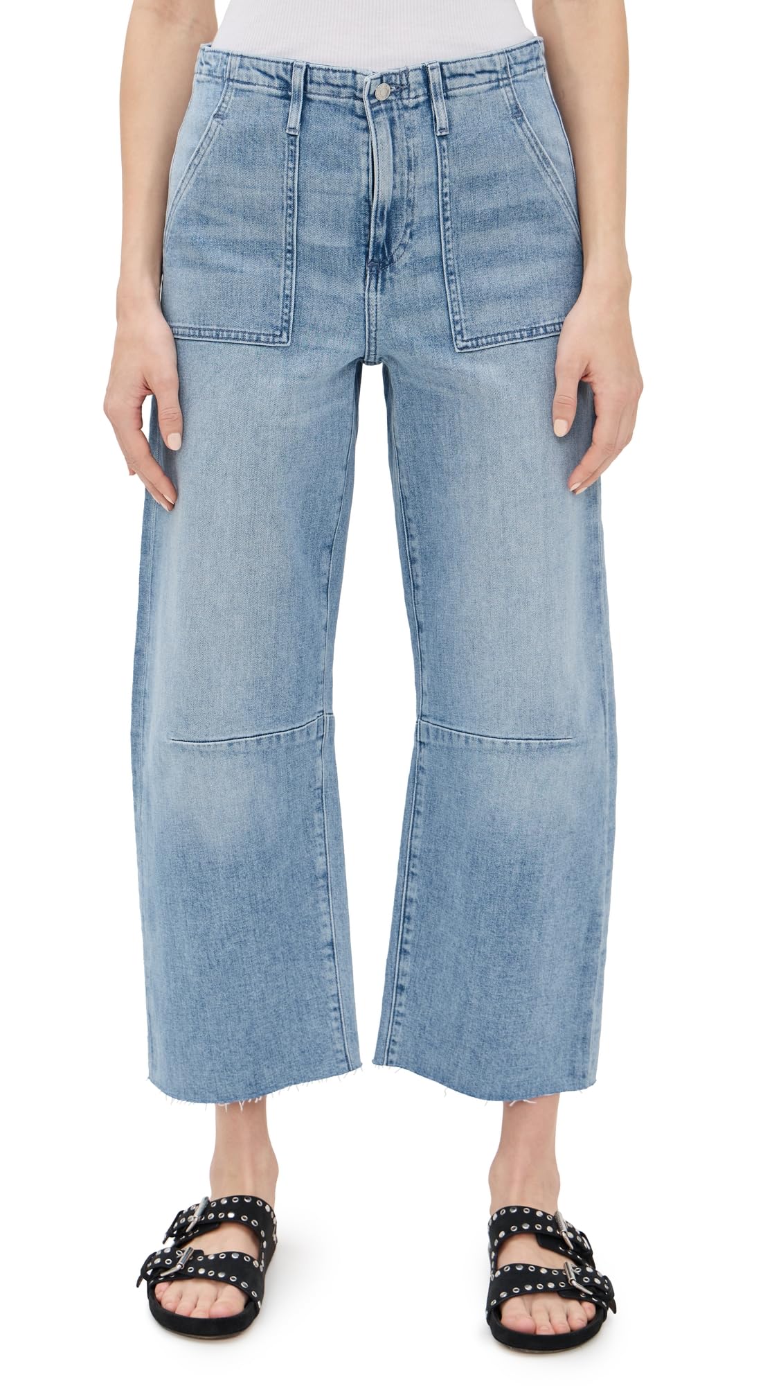 LE JEAN Women's Utility Soft Barrel Jeans