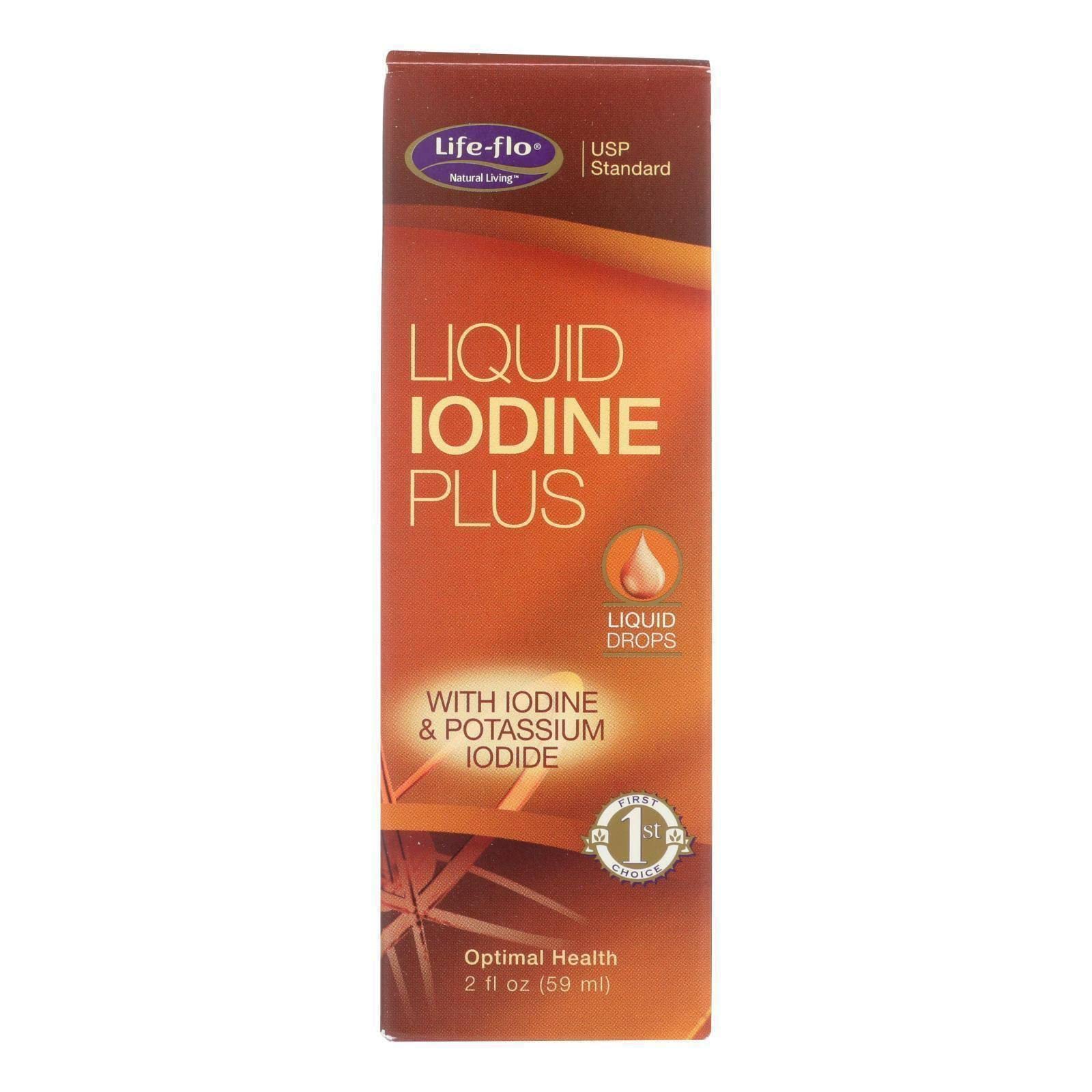 Life-flo Liquid Iodine Plus 150 mcg, Iodine Supplement for Thyroid Support,* Healthy Energy & Metabolism Formula* with Iodine & Potassium Iodide Unflavored