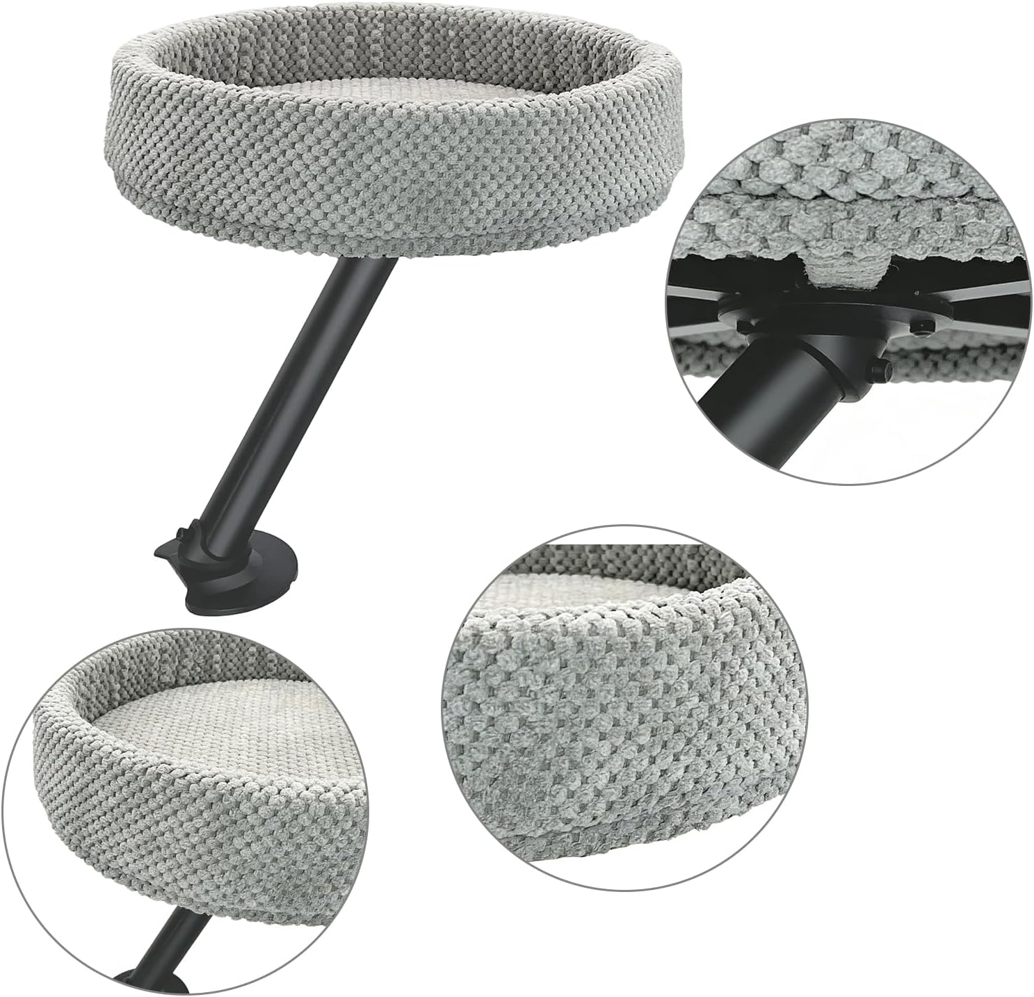 デスク用猫ベッド 机の上で使用できる猫のための寝床 - 快適で移動可能な睡眠用ネスト 簡単に移動可能 | デスク猫パーチ 机の上の休