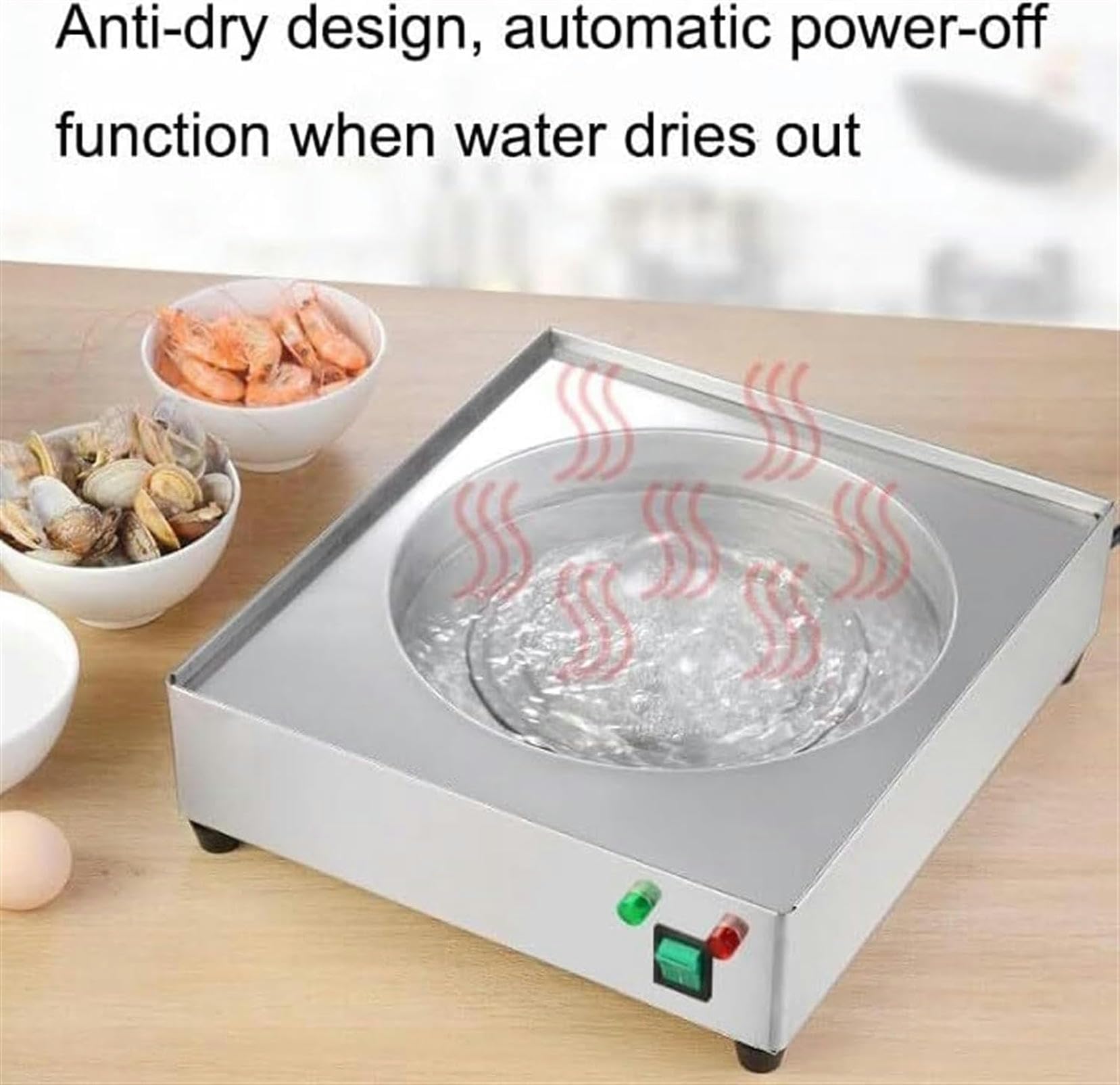 Multifunktionaler elektrischer Reis-Nudel-Rollen-Dampfgarer – 2-lagige chinesische Lebensmittel-Kochmaschine mit 3 Dampfschalen für kantonesische Küche