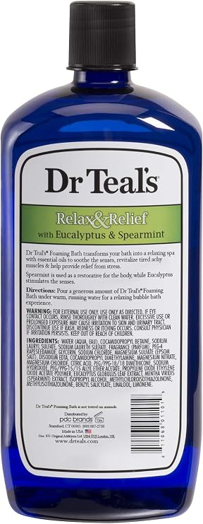 Dr Teal's Foaming Bath Eucalyptus 1L