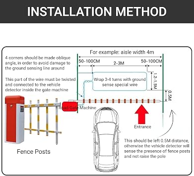 Vehicle Loop Detector, PD132 Single Channel Inductive Vehicle Loop Sensor with Selectable Pulse Time, Loop Vehicle Sensor Detector for Safety Exit Gates and Traffic Control