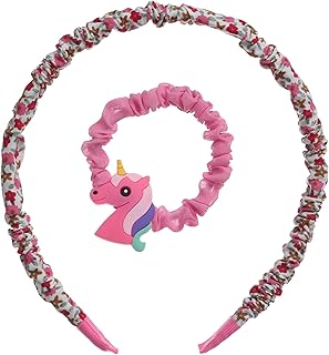 زهراء طقم توك قماش للبنات مكون من قطعتين - متعدد الالوان Z-3008