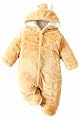 BRANDONN Unisex Baby Flannel Reversible Jumpsuit Panda Style Cosplay Clothes Bunting Outfits Snowsuit Hooded Romper Outw