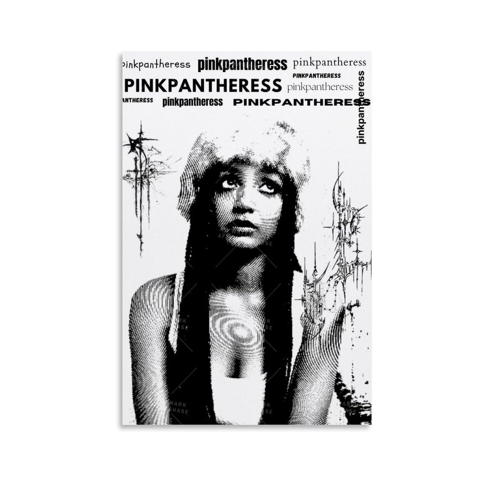 WHBAQ PinkPantheress Poster Singer Vintage Poster Canva Colourfast Wall Art Decorative Painting for Living Room Bedroom Home Decor 12x18inch(30x45cm) Unframe-style