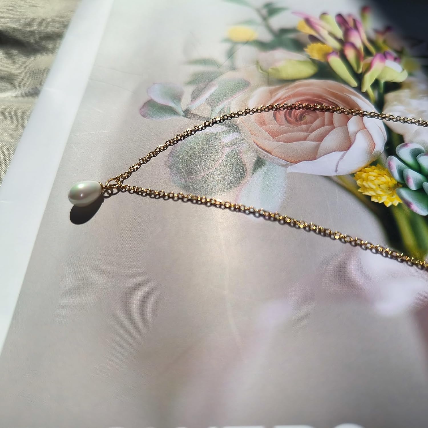 18K Gold Plated Pearl Necklaces for Women, Dainty Small Simple Choker Bead Necklaces for Women Handmade Pearl Jewelry Bridesmaid Gifts Style - Image 6