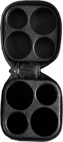 Miniatura 3 de Accuplay Billar - Estuche rígido para taco de billar de 2 x 2 pulgadas, elige negro, marrón, rosa intenso, blanco, azul blanco o negro blanco