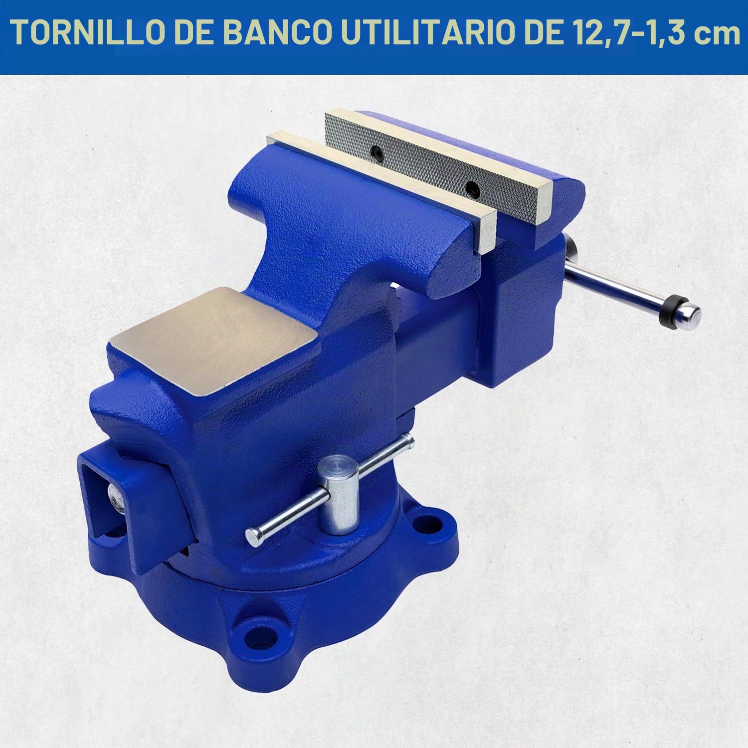 Yost Tools Yost 455, tubería combinada de 5.5 pulgadas y tornillo de banco, azul, 5.5 pulgadas