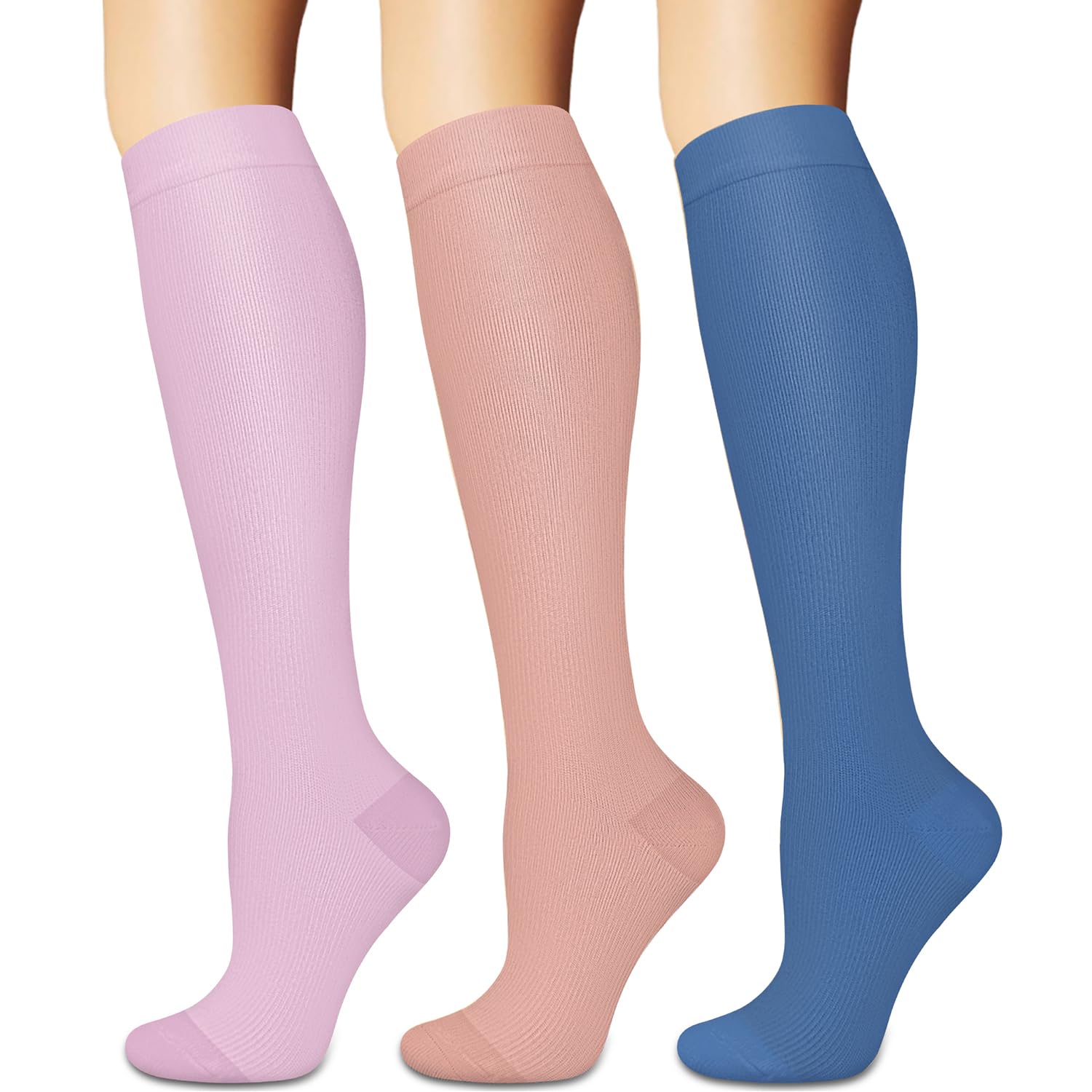 Sooverki Compression Socks for Women and Men Circulation (3/4 Pairs) is Best Support for Running Athletic Cycling Hiking