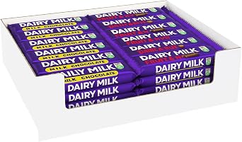 Dairy Milk Chocolate Bars Bulk Buy for Party Bag Filler, Halloween Trick or Treat, Christmas Stocking Stuffer, Kids Birthday Favor 24 Packs, Caramel & Fruts Nut