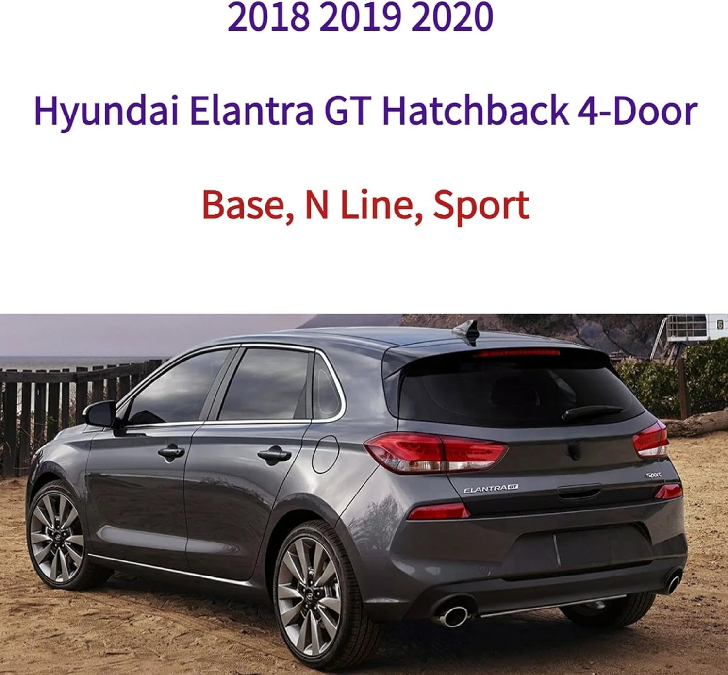 Rear Wiper Blade Arm for 2018 2019 2020 Hyundai Elantra GT Base N Line Sport Hatchback 4-Door 1.6L 2.0L Rear Back Windshield Wiper Blade Set OEM Replacement