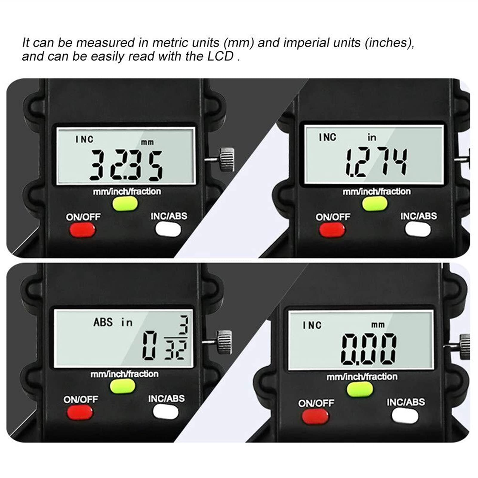 Medidor de Profundidad Digital de Altura de 80mm medidor de Profundidad de carpintería mm/Pulgada for decoración del hogar de carpintería