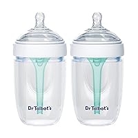 Vista 9 de Dr. Talbot's Botellas anticólicos de silicona – (2 unidades) biberones autoferilizantes para recién nacidos – 5 oz – Blanco