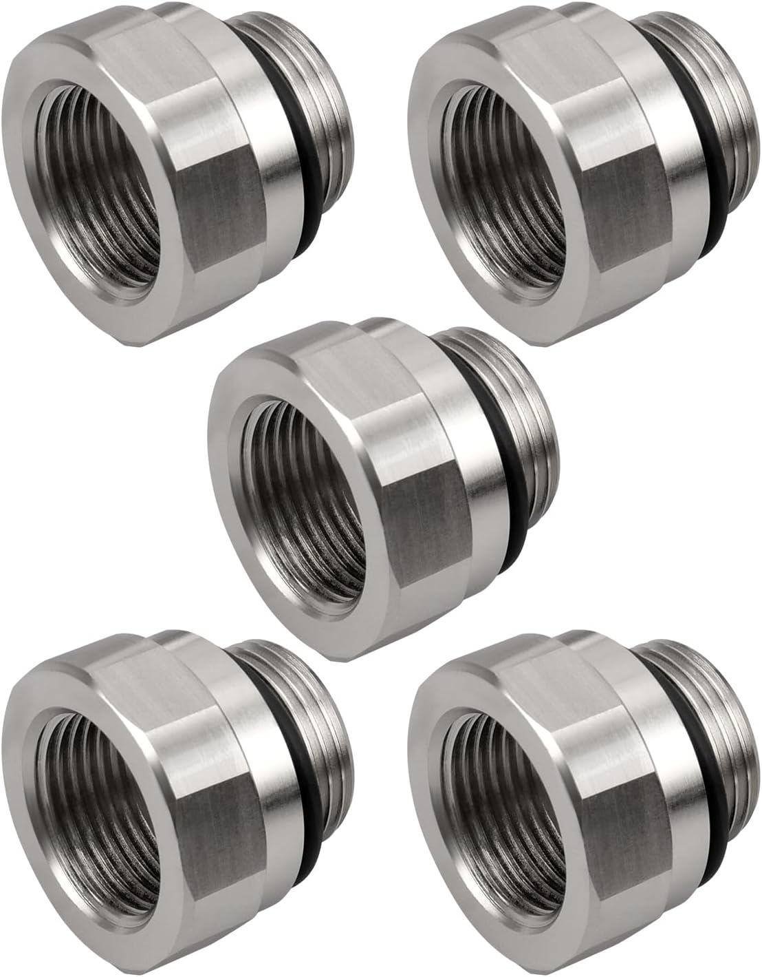 A-211 27mm-2.0 Thread Size Oil Drain Valve Adapter, 5 Pcs